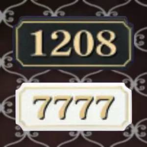 [하프클럽/셀러허브]숫자판 호실표시판 사각 대형 4자리 호실판 숫자판