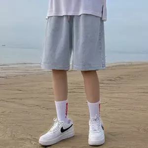 버뮤다 남성 IS-DNP20 허리 밴딩 데님 반바지