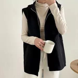 [신상오픈런]야상조끼 힙커버 봄미시룩 후드집업 사파리자켓 (28812256)