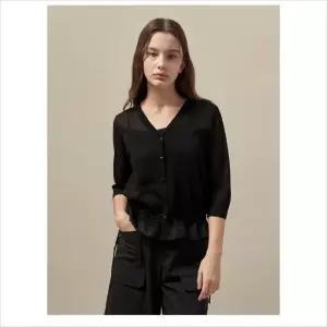 올리비아로렌 HC04 7부 소매 니트 가디건  VOBBC5M4321