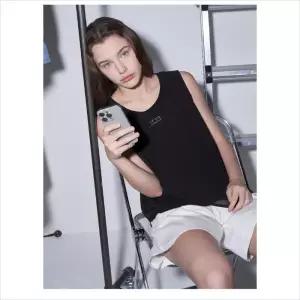 올리비아로렌 HC04 쉬폰 패치 민소매 블라우스  VOCAN5M6346