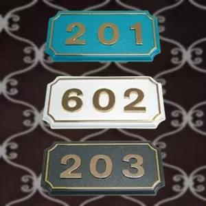 [하프클럽/셀러허브]숫자판 호실표시판 사각 소형 3자리 호실판 룸넘버