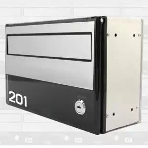 [하프클럽/셀러허브]키우편함 반투명 블랙 잠금우편함 보관함 편지함