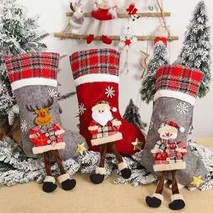 [하프클럽/셀러허브]크리스마스 양말 주머니 트리 장식 인테리어 Xmas-S4