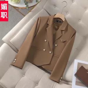 여성자켓 봄가을 스몰 정장 코트 고급스러움 짧은 슬림 양복 자켓 상의 심쿵해외구매