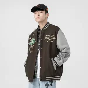 남성점퍼 봄가을 아메리칸 스타일 야구점퍼 멋쟁이 캐주얼 재킷 상의 심쿵해외구매