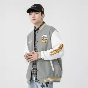 남성점퍼 봄가을 야구점퍼 트렌드 캐주얼 주니어 레터링 재킷 심쿵해외구매