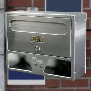 [하프클럽/셀러허브]우체통 전면스텐 대형 원룸 건물 벽걸이 스텐우체통