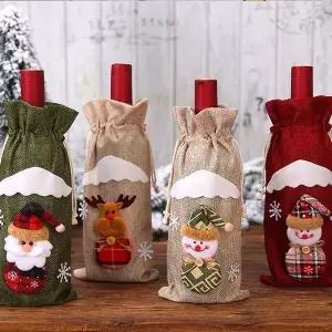 [하프클럽/셀러허브]크리스마스 와인병 커버 데코 파티 성탄절 Xmas-W1