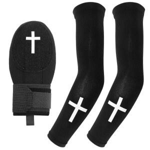 MAXDOT CHRISTIAN 슬라이딩 장갑 및 팔 야구 크리스마스를 선물 손목 세트 소프트볼 장갑, 위한 손 오른손, 슬리브 왼손 크로스 기독교 청소년, - 종교 보호,