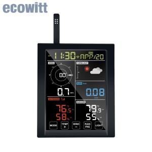 Ecowitt WN1980_C 기상 관측소 디스플레이 콘솔 수신기 WLAN 게이트웨이, 자체 포함 기압 온도 습도
