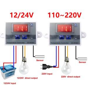 마이크로컴퓨터 온도 조절기 110V~220V 12V 24V -50~110℃ 출력 계란 부화기 양계용 장치
