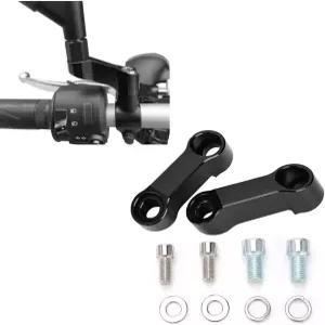 와트리스 베이이 모터사이클 미러 익스텐더 - M10 또는 M8 장착 조리개가 있는 후방 미러용 알루미늄 합금