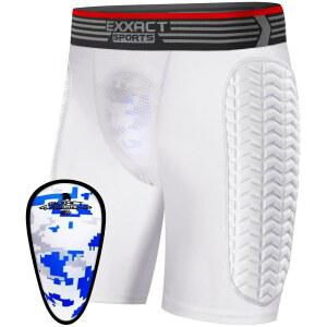 EXXACT SPORTS 남성용 야구 슬라이딩 반바지, 소프트볼용 컵, 부드러운 통기성 운동용 압축 패딩