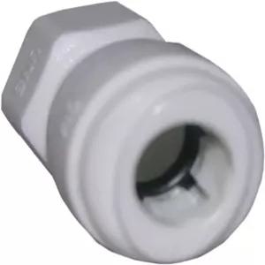 3/8인치 OD 튜브와 1/4인치 압축 여성용 나사산이 있는 LASCO 19-6183 푸시인 피팅 플라스틱