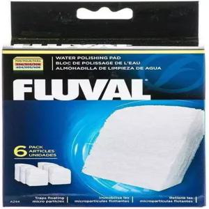 플루발 퀵 클리어 워터 폴리싱 패드 수족관용 기계식 필터 미디어 6팩 A244A1 모든 품종 크기