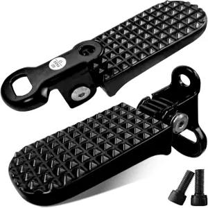 에어루자라 1쌍 자전거 뒷 페달 미니 접이식 풋 페그 산악 전기