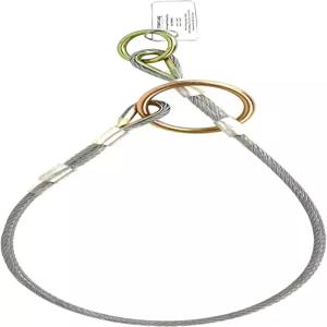 프론트라인 낙하 방지 MPW06 와이어 로프 6 초커 앵커 아연 도금 강철 휴대 및 경량 고도의 부식 쉬운 설치