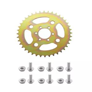 업그레이드 40T 고속 후방 체인 6홀 스프로킷 4041 420 콜먼 CT100U CC100X 메가 모토 MMB80 105 바하 두들