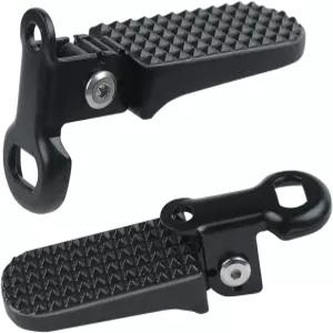 산악 자전거 E-바이크를 위한 1쌍 뒷 페달 알루미늄 합금 미니 접이식 발 받침대 뒷좌석