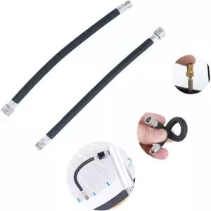 시타디 에어 펌프 인플레이터 확장 호스 고압 슈레이더 밸브 황동 프레스타 어댑터 2 팩 포함 산악 도로