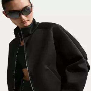 nike 스포츠웨어 오버사이즈 플리스 트랙 재킷 W - 블랙 IF0654-010