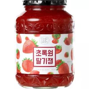 딸기잼 초록원 1kg 국산차 쨈