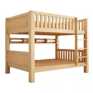 원목 기숙사 침실 이층침대 벙커 사다리 프레임