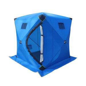 따뜻한 원터치 빙어낚시텐트 낚시용텐트 낚시 자동 낚시대 빙어 블루 보온