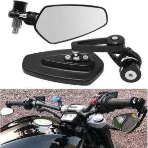 모터사이클 바 엔드 미러 7/8인치 범용 리어 뷰 MT09 MT03 Z125 Z400 Z650 Z900 SV650 CB300F 교체