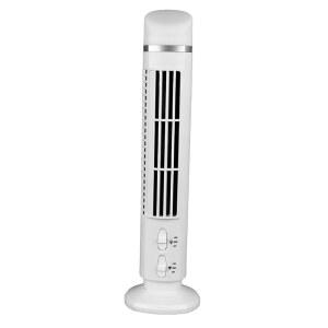 Aixxx6 블레이드리스 타워 선풍기, 90도 진동 조용한 USB 책상 저소음 실내 홈 침실 사무실용 휴대용 냉각 스탠드형 선풍기(흰색)