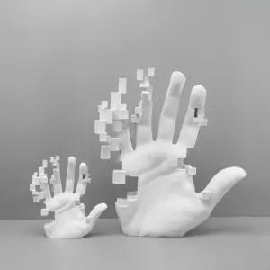 핸드아트석고상 인테리어 소품 장 아트 조각상 핸드 석고상 모자이크