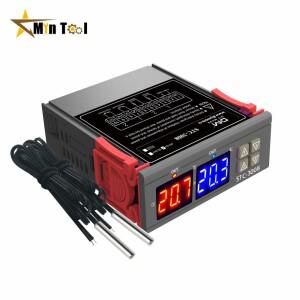 STC-3008 인큐베이터 듀얼 LED 디지털 온도 조절기 12V 24V 110V 220V 산업용 도구