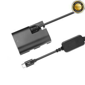 LP-E6 ACK-E6 DR-E6 더미 배터리 및 DC C타입 케이블 캐논 EOS 6D 7D R 5DS 마크 II용 E6N