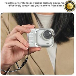 Insta360 Go 울트라 보호 커버 TPU 아이스 센싱 열 방출 방지 낙하 렌즈 캡 및 랜야드 포함