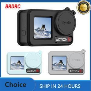 DJI Action 5 Pro 스포츠 카메라 바디 커버(렌즈 캡 포함)용 Flymile 실리콘 케이스 고무 보호 장치 Accsso