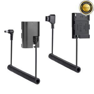 LP-E6 더미 배터리 DR-E6 DC 커플러 캐논 EOS R5 R6 5DS 7D 6D 90D BMPCC 4K 6K