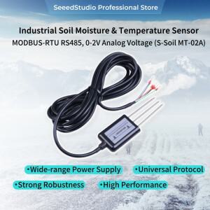 산업용 토양 수분 및 온도 센서 MODBUS-RTU RS485, 0-2V 아날로그 전압(S-Soil MT-02A)