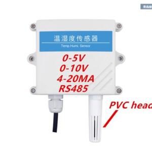 온도 및 습도 트랜스미터 센서, HVAC WANGZI PE 프로브 포함, 4-20mA 0-10V 0-5V RS485 출력 수분계