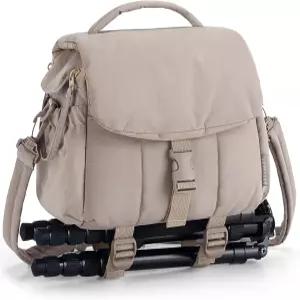 백스마트 소형 카메라 가방 렌즈 및 액세서리용 DSLR 케이스 레인 커버/삼각형 스트랩이 있는 초경량