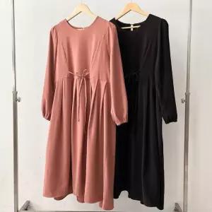 빅사이즈사랑해요 Q188L311 레이백리본프릴원피스 BN (11637496A)