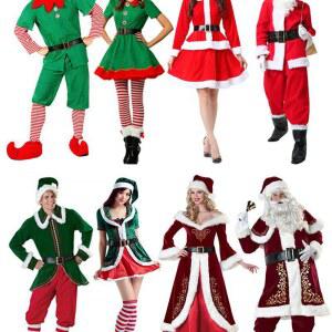 빅사이즈 산타복 수염 가발 의상 풀세트 크리스마스