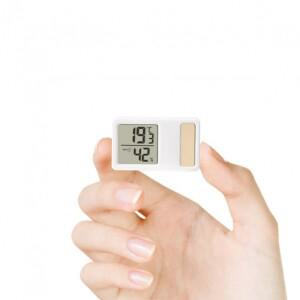 침실용 태양광 온도 및 습도 측정기 미니 휴대용 디지털 전자 감지기