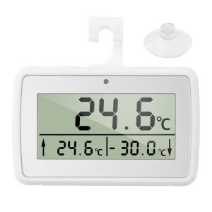 LCD 디스플레이 알람이있는 냉장고 온도계 가정용 및 습도 Mete 방수 냉동고 서스펜션