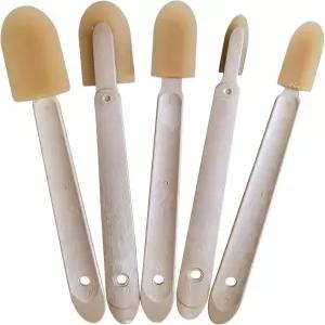 JMIBASIC 실리콘 코르크 마감 도구 - 다양한 크기의 5가지 세트 프리미엄 매끄러운 고무 주걱 간편한 코킹