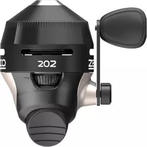 Zebco 202 스핀캐스트 낚시 릴 오른손 리트리브 내구성 있는 올 메탈 기어 스테인리스 스틸 픽업 핀