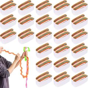 웨트턴 24피스 입 코일 구토 종이 마술 광대 액세서리 컬러 스테이지 기믹 재미있는 일루전 소품