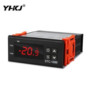 STC-1000 12V 24V 110-220V 디지털 온도 컨트롤러 조절기 인큐베이터 릴레이 LED 10A 가열 냉각