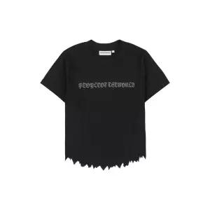 피플오브더월드 라운드 데미지 크롭티셔츠BK 1130661