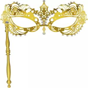 여성용 인크레데코 마스크 - 할로윈 및 마디 그라 파티를 위한 반짝이는 메탈